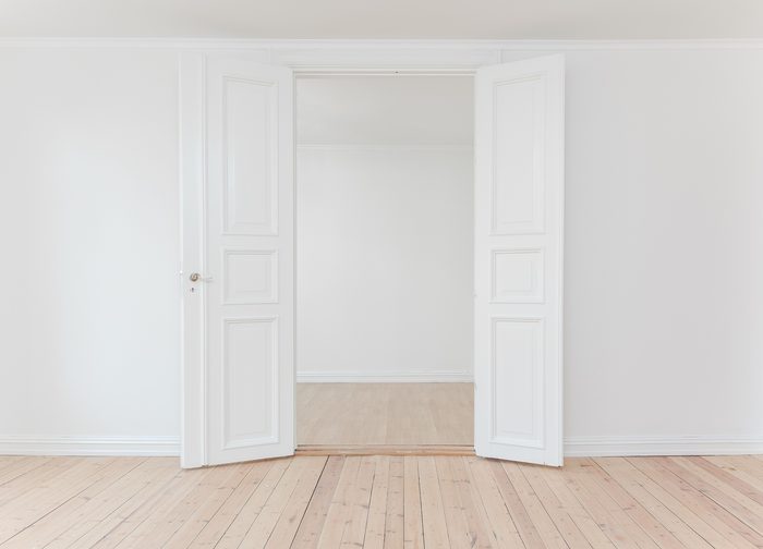Empty, freshly painted room in a vacant home