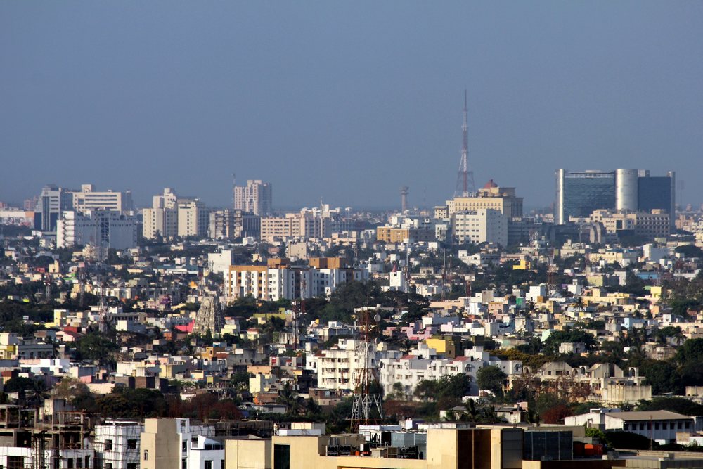 Chennai city skyline
